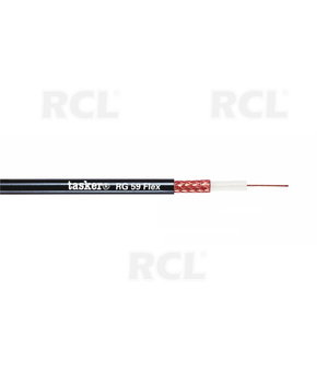 КАБЕЛЬ RG59 75 Om, Ø 6.1mm 1x0,22 mm², 90% , чёрный TASKER CKA359LJ.jpg