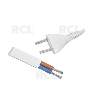 CABLE AC 250V,  2x0.75²mm, 2.5A, white, 1.5m CKA407B.jpg