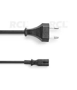 Кабель питания Euro Plug - IEC-320-C7, 3 м, черный

 CKA413J.jpg