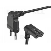 Power Cable angled Euro plug <-> IEC-320-C7, 2m, black CKA415KJ_2.jpg