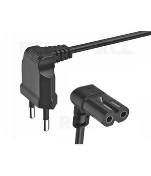 Power Cable angled Euro plug <-> IEC-320-C7, 1.5-2m, black CKA415KJ_2.jpg