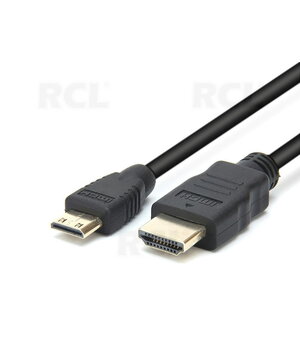 КАБЕЛЬ цифровой mini HDMI <-> HDMI, 1.5m, gold-plated CKA656G.jpg