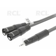 MICROPHONE CABLE 3.5 (K)>>2XLR 3pin(L) 3m CKA700_XW.jpg