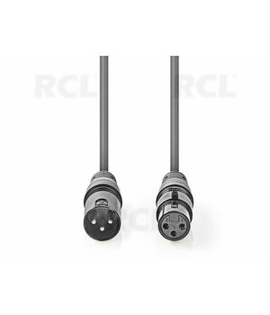 MICROPHONE CABLE XLR (M) <-> XLR (F) 1m CKA710_1W+1.jpg