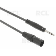 KABELIS MIKROFONINIS XLR (K) >> 6.35mm (K) Jack, 5m CKA722_3.jpg