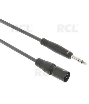 KABELIS MIKROFONINIS XLR (K) >> 6.35mm (K) Jack, 5m CKA722_3.jpg