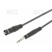 KABELIS MIKROFONINIS XLR (K) >> 6.35mm (K) Jack, 6m  SWEEX CKA722_X.jpg