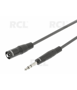 KABELIS MIKROFONINIS XLR (K) >> 6.35mm (K) Jack, 6m  SWEEX CKA722_X.jpg