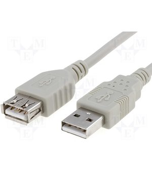 КАБЕЛЬ для КОМПЬЮТЕРА USB A (Ш) <-> USB A (Г), 5m серый CKAK112_5P.jpg