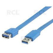 KABELIS USB 3.0 prailginimo 2m, 5GBb/s plokščias CKAK125_2.JPG