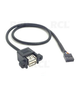 CABLE 2xUSB for case <=> XH2.54 9pin, 0.5m CKAK141.jpg