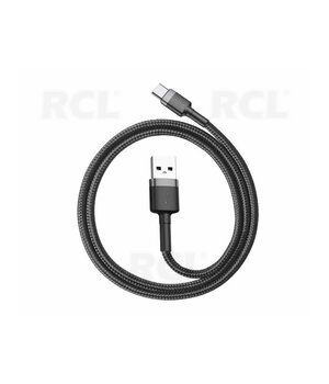 CABLE 2.0 USB A <-> USB-C (Type C) 2m, braided black, Baseus CATKLF-CG1 CKAK164J2A+2.jpg