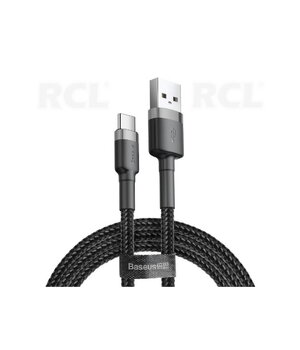 CABLE 2.0 USB A <-> USB-C (Type C) 2m, braided black, Baseus CATKLF-CG1 CKAK164J2A.jpg