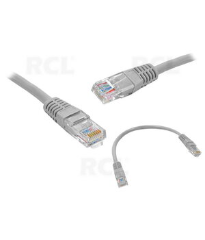 KABELIS (PATCHCORD) CAT5e, 0.25m pilkas CKAK300P.jpg