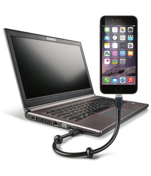 KABELIS ADAPTERIS - LAIKIKLIS USB 2.0 <-> iPod/iPhone/iPad, 0.48 Gbit/s, 0.3m CKAMIP6FL+1.jpg