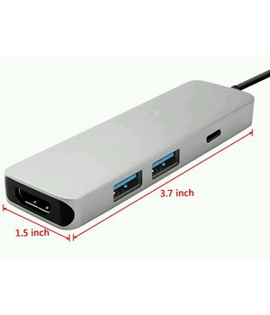 Adapter USB Type-c To HDMI + 2 x USB3.0, micro USB CKAMMHL03+1.jpg