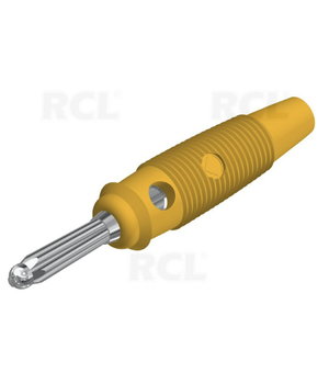 PLUG ø4mm 'banan' type yellow,  30A 60VDC, HIRSCHMANN CKI087G.jpg