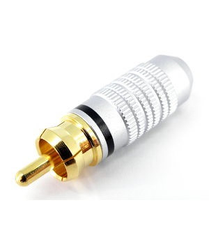 PLUG RCA professional metal /black, Gold CKI154J.jpg
