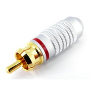 PLUG RCA professional metal /red, Gold CKI154R.jpg