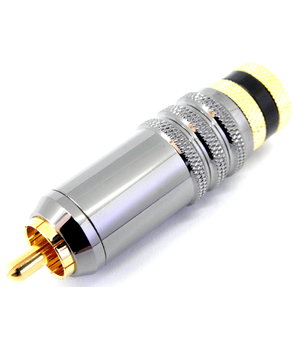 PLUG RCA Teflon Hi-End, black, gold-plated CKI156J.jpg