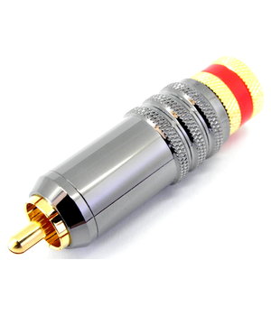 PLUG RCA Teflon Hi-End, red, gold-plated CKI156R.jpg