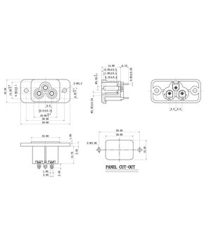 KIŠTUKINIS LIZDAS AC 2.5A IEC C6, 3pin, korpusui / l CKI188_b.jpg