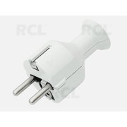 MAIN PLUG AC 2pin /on Cable/with electrical ground/ white CKI191B.jpg