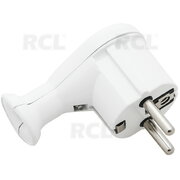 MAIN PLUG AC 2pin /on Cable/with electrical ground/ white CKI191BK.jpg