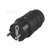 MAIN PLUG AC 2pin / on Cable / with electrical ground / rubber  16A 250V IP44 CKI191JP.jpg