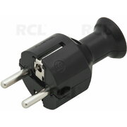 MAIN PLUG AC 2pin  on Cable, with electrical ground, black CKI191JT.jpg