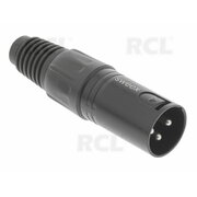 MICROPHONE PLUG XLR 3pin, for Cable,  black CKI271SW.jpg