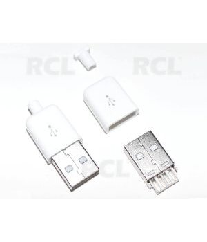 PLUG USB A type, soldering, white CKI814B.jpg