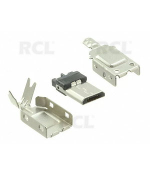 KIŠTUKAS  micro USB B tipo kabeliui, 30VAC 1A, Hirose Connector CKI831.jpg