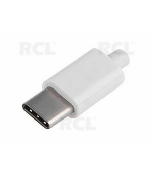 Cable plug USB-C 3.1 (C type), white CKI840B.jpg