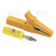 CROCODILE CLIPS 55mm + PLUG 'banan' ø4mm yellow CKR075.jpg