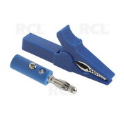 CROCODILE CLIPS 55mm + PLUG 'banan' ø4mm  blue CKR077.jpg