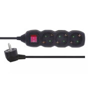 Power Strip SCHUKO with switch – 3 sockets, 1.5m, black CLA0131JJ.jpg