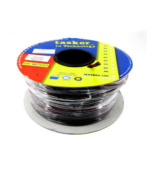 LAIDAS KOLONĖLĖMS 2x1.5mm², juodas su raudona juostele, TSK1015 TASKER CLA073J.jpg