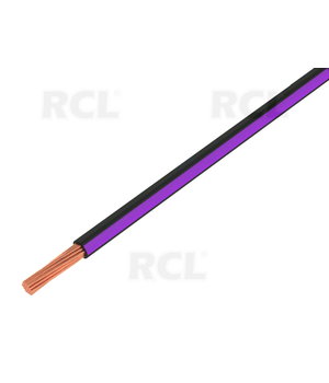 Wire stranded H05V-K, LgY Cu 0.5mm², black-violet, PVC, 300/500V,  Class:5 CLA0905J_V.jpg