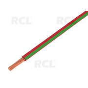 Wire stranded  Cu 0.75mm², red-green, PVC, 300/500V,  Class:5 CLA0907R_Z.jpg