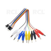 TEST CABLE Alligator Clips <-> 10x 1pin plug, wires 24AWG 200mm CLA221.jpg