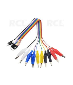 Провода для тестирования ЗАЖИМ <-> 10x 1pin штекер, провода 24AWG 200 мм CLA221.jpg