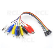 Провода для тестирования ЗАЖИМ <-> 10x 1pin розетка, провода 24AWG 200 мм CLA221L.jpg