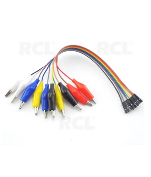 Провода для тестирования ЗАЖИМ <-> 10x 1pin розетка, провода 24AWG 200 мм CLA221L.jpg