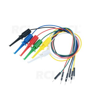 ТЕСТОВЫЕ ПРОВОДЫ крючок/петля <-> 6x 1pin штекер, провода 24AWG 200 мм CLA233.jpg