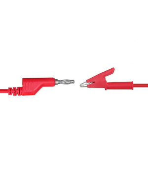 TEST LEADS  Banana (K) <-> crocodile, 1000V 15A, 1m, red CLA2423R.jpg