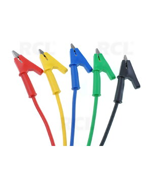 Measuring cable set with clamps, silicone insulated, 1m, 5pcs. CLA245+1.jpg