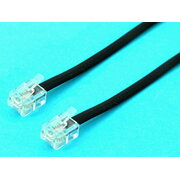 TELEPHONE LEAD 2.5m 4 conductors, black, 6P4C CLA934J.jpg