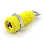 SOCKET ø4mm 'banan' type, yellow, isolated CLI153G.jpg