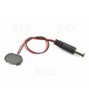 LIZDAS - ADAPTERIS 9V 6F22 baterijai su 2.1/5.5mm kištuku, ilgis 195mm CLI231+1.jpg
